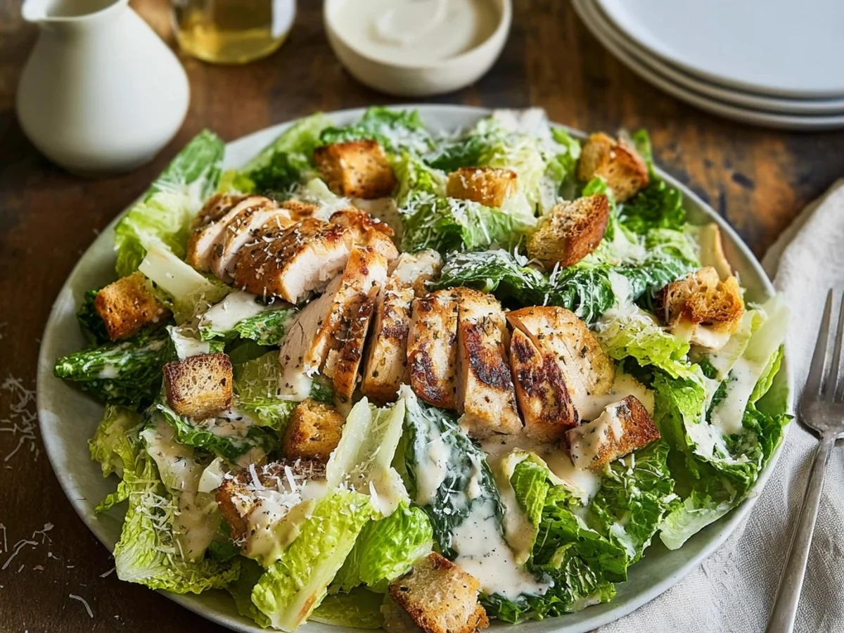 Tangy Chicken Caesar Salad: My Simple Homestyle Recipe - Featured Image