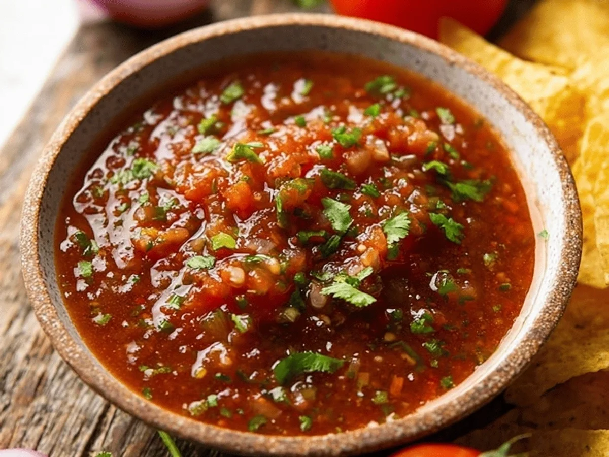 Tangy Garden Homemade Salsa Recipe - Featured Image