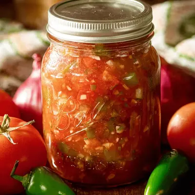 Tangy Homemade Canning Salsa: Garden Fresh Jars