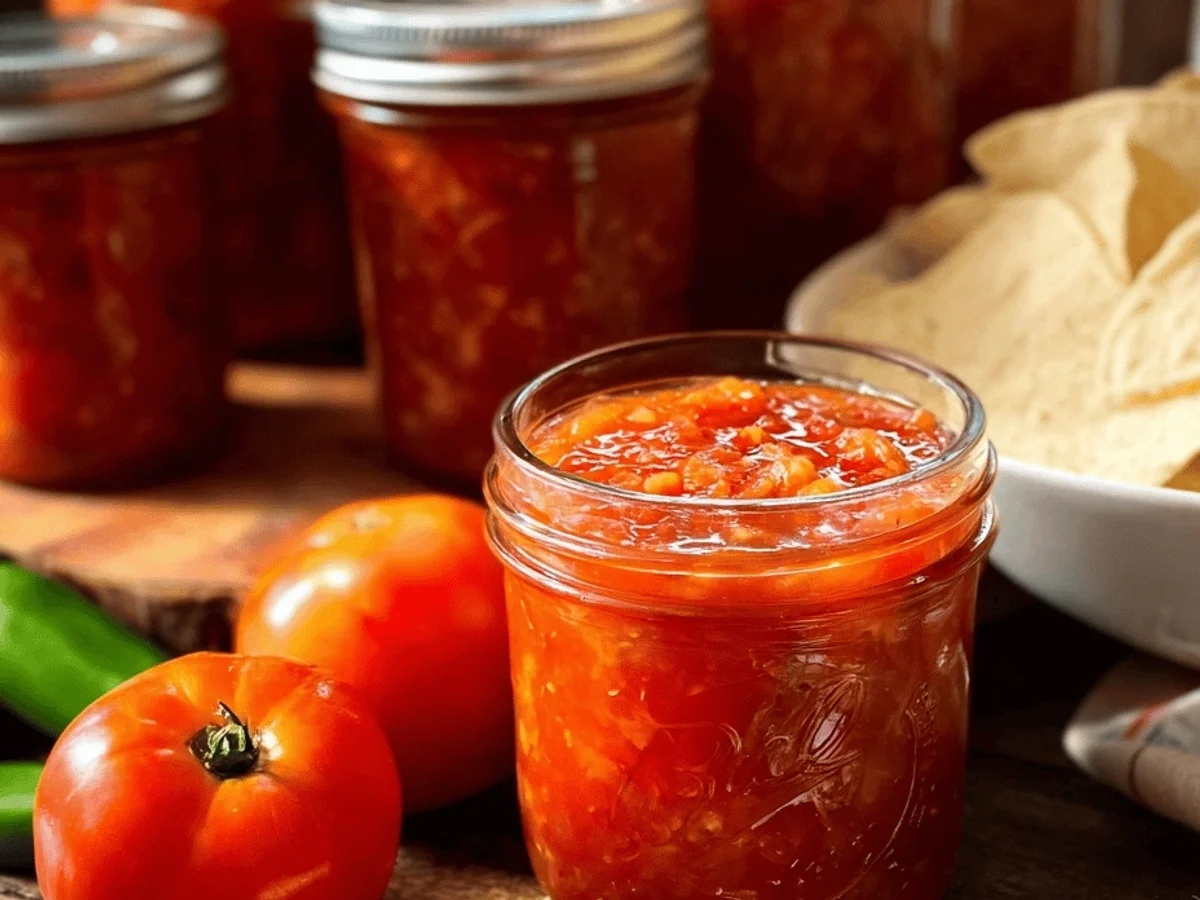 Tangy Homemade Canning Salsa Recipe for Summer - Featured Image