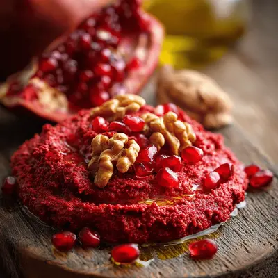 Tangy Muhammara with Fresh Pomegranate Dip