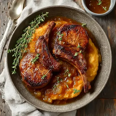 Tender Apple Butter Lamb Chops: Sweet & Savory Dinner