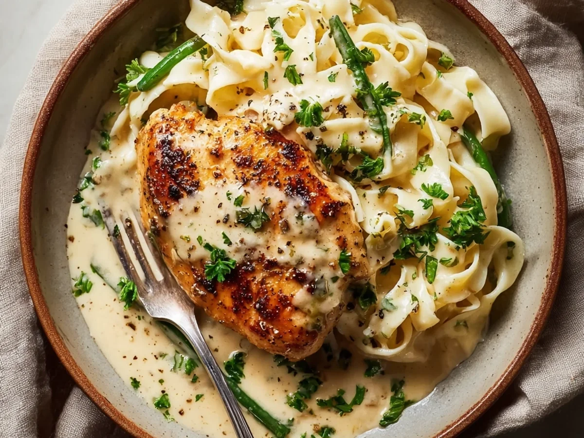 Tender Creamy Garlic Parmesan Chicken Breasts - Featured Image