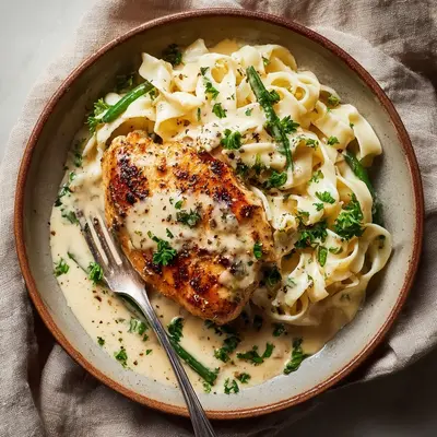 Tender Creamy Garlic Parmesan Chicken Breasts