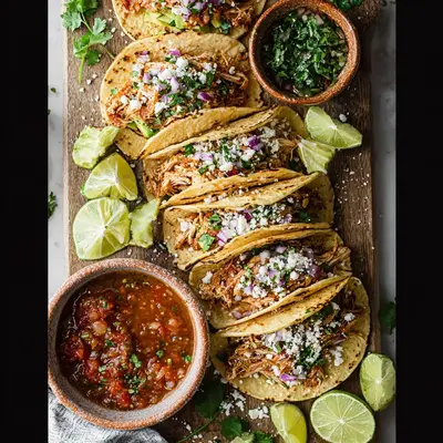 Tender Slow Cooker Shredded Chicken Tacos