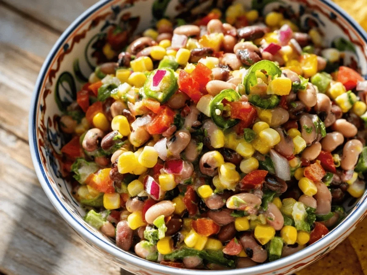 Texas Cowboy Caviar: Zesty Summer Dip Recipe - Featured Image