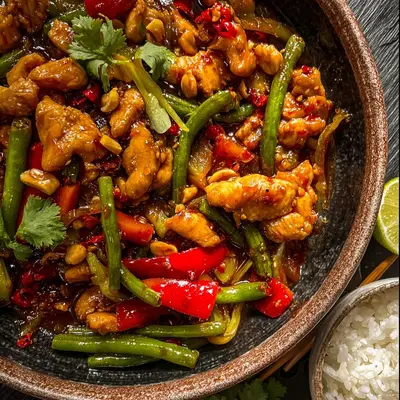 Thai Chicken Stir Fry with Green Beans: Quick & Zesty