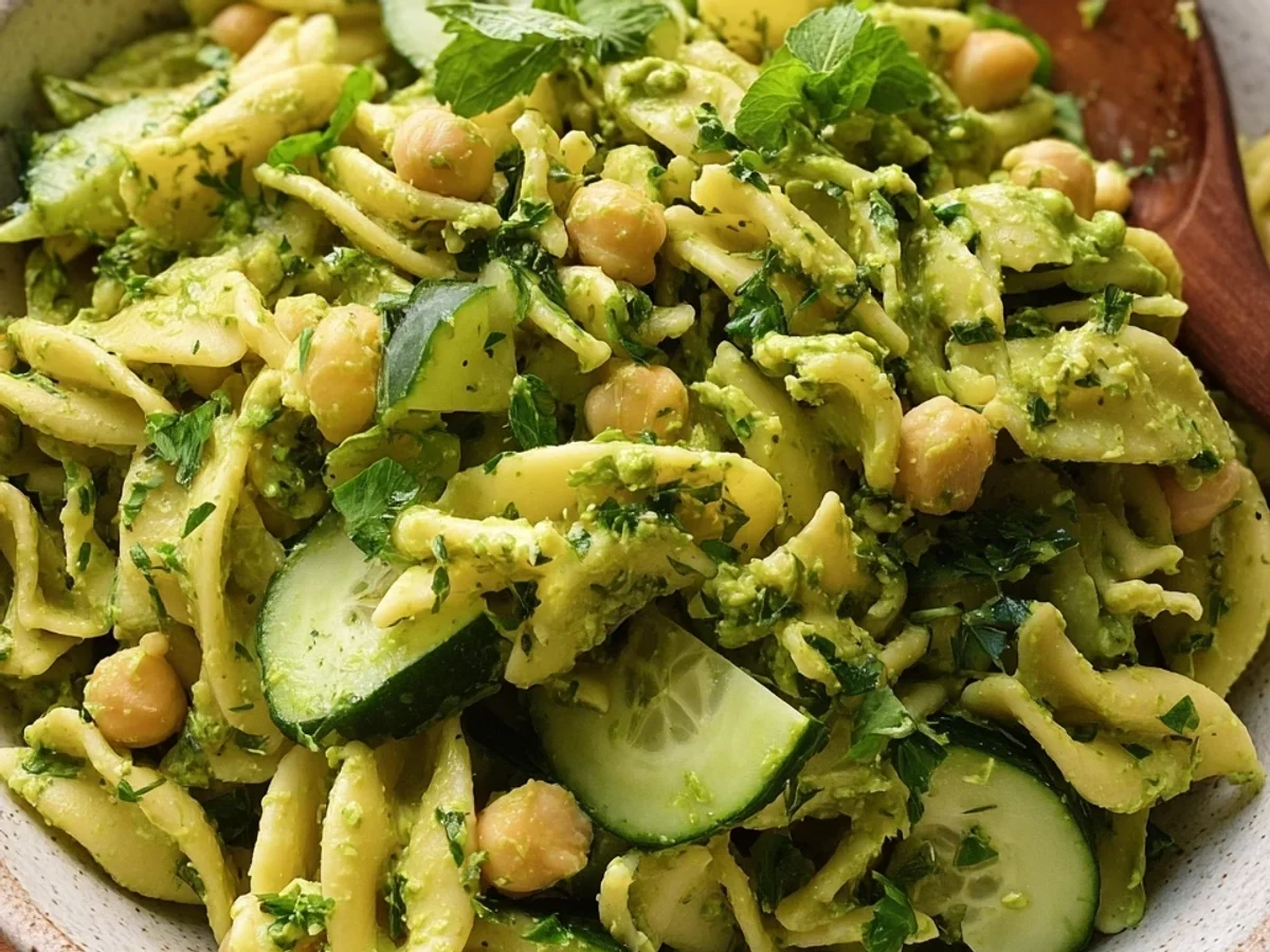 Vegan 20-Min Green Goddess Pasta Salad - Featured Image