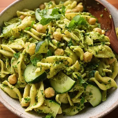 Vegan 20-Min Green Goddess Pasta Salad