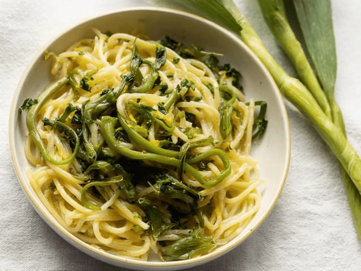 Vegan Garlic Scape Pasta: A Delicious Plant-Based Comfort Food Recipe - Featured Image