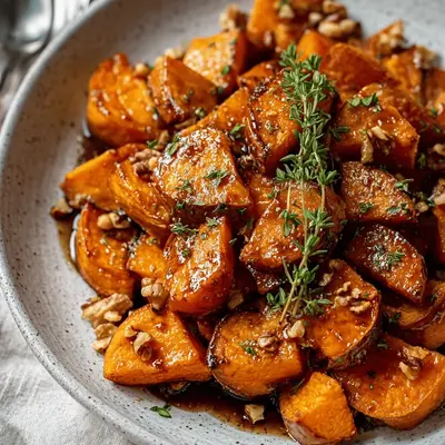 Walnut Maple Roasted Sweet Potatoes: My Cozy Secret